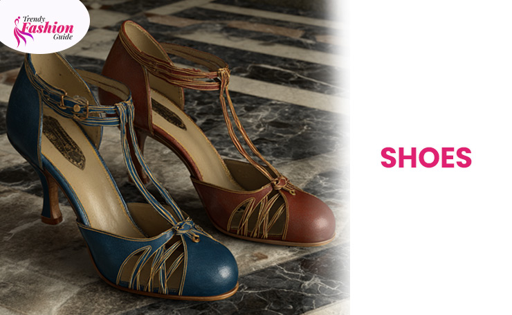 Shoes: The shoes were comfortable and practical, often pumps and strappy heels.