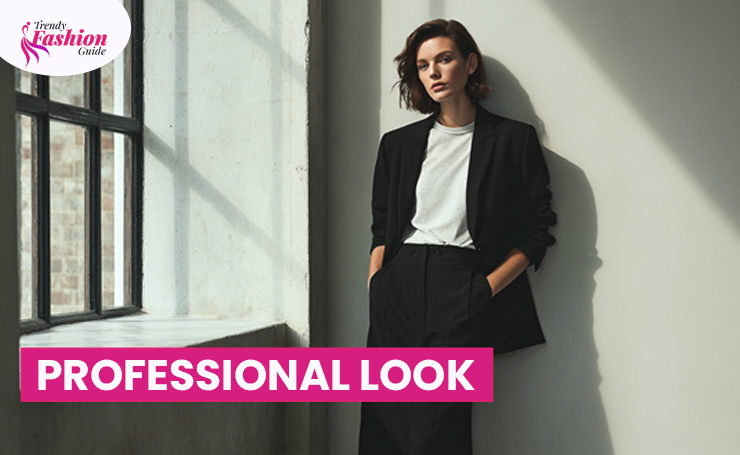 Professional Look: You can wear a structured blazer with an indie t-shirt. A midi-skirt or tailored trousers will look good. Ankle boots, loafers, or block heels will complete the look.