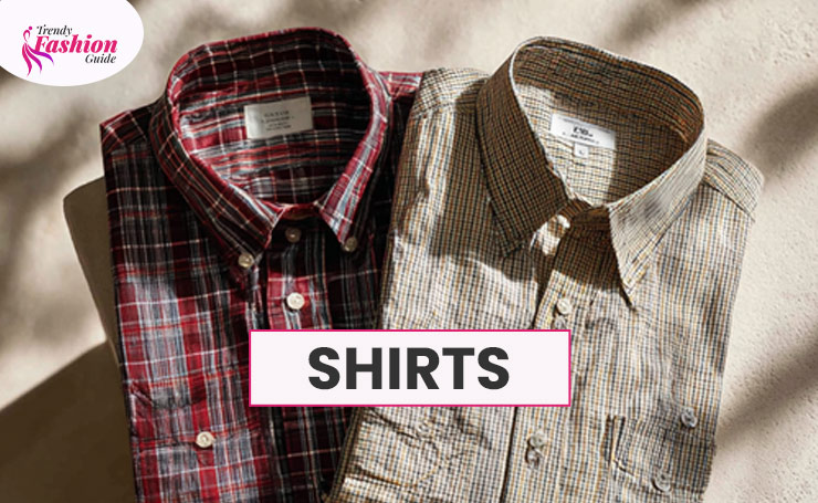 Shirts: The design of the shirts was simple. However, with fabric technology, micro patterns, plaid, and other designs became famous.