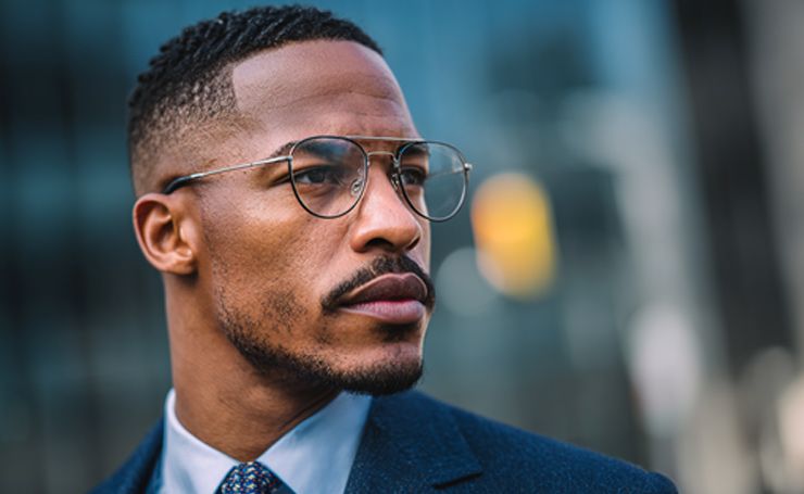 Double-Bridge Aviators Eyeglasses
