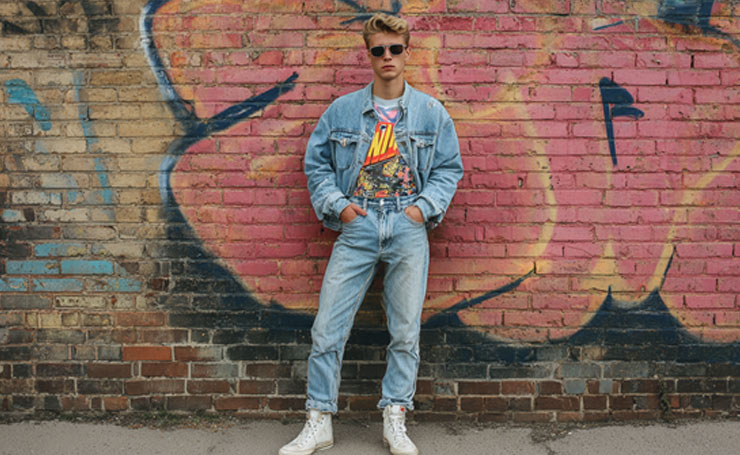 Jeans Men Style 80s 80s Mens Fashion: Iconic Trends, Must-Haves Modern  Revival