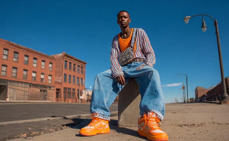90s Mens Outfits Inspired Look: Striped Grunge Layers