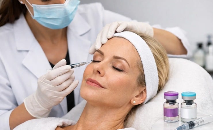 Botox and Dysport of skin